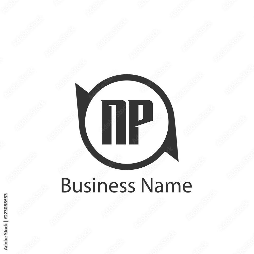 Initial Letter NP Logo Template Design Initial Letter NP Logo Template Design