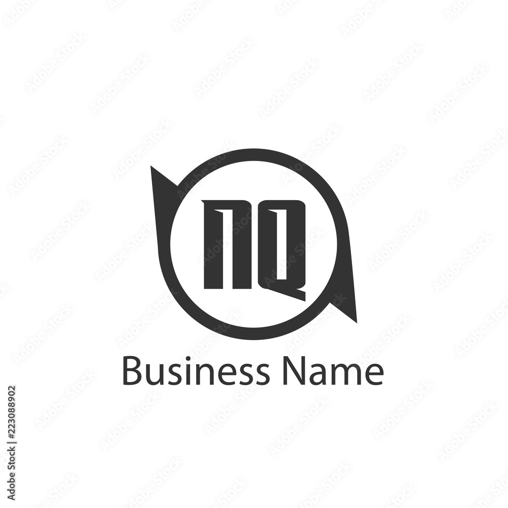 Initial Letter NQ Logo Template Design Initial Letter NQ Logo Template Design