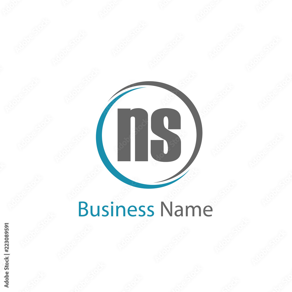 Initial Letter NS Logo Template Design Initial Letter NS Logo Template Design