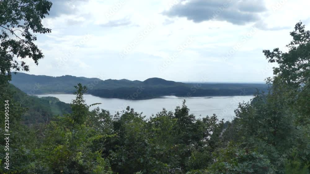 Georgia, Carter Lake, A view from an overlook at Carter Lake and the surrounding trees Georgia, Carter Lake, A view from an overlook at Carter Lake and the surrounding trees