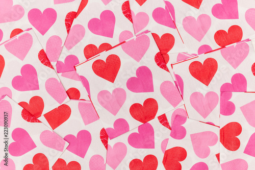 Multi Valentine Hearts Napkins photo