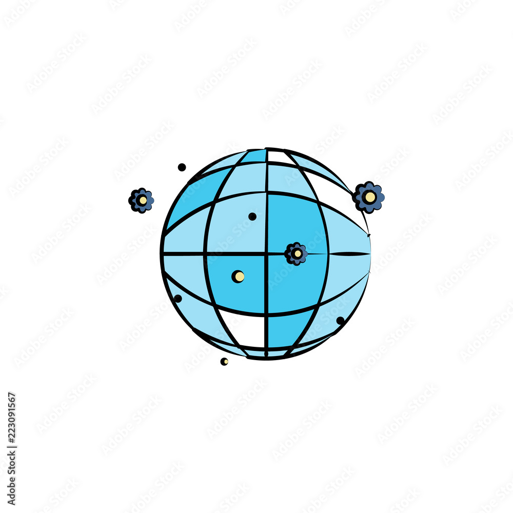 disco ball colored icon. Element of birthday icon for mobile concept and web apps. Color disco ball icon can be used for web and mobile disco ball colored icon. Element of birthday icon for mobile concept and web apps. Color disco ball icon can be used for web and mobile