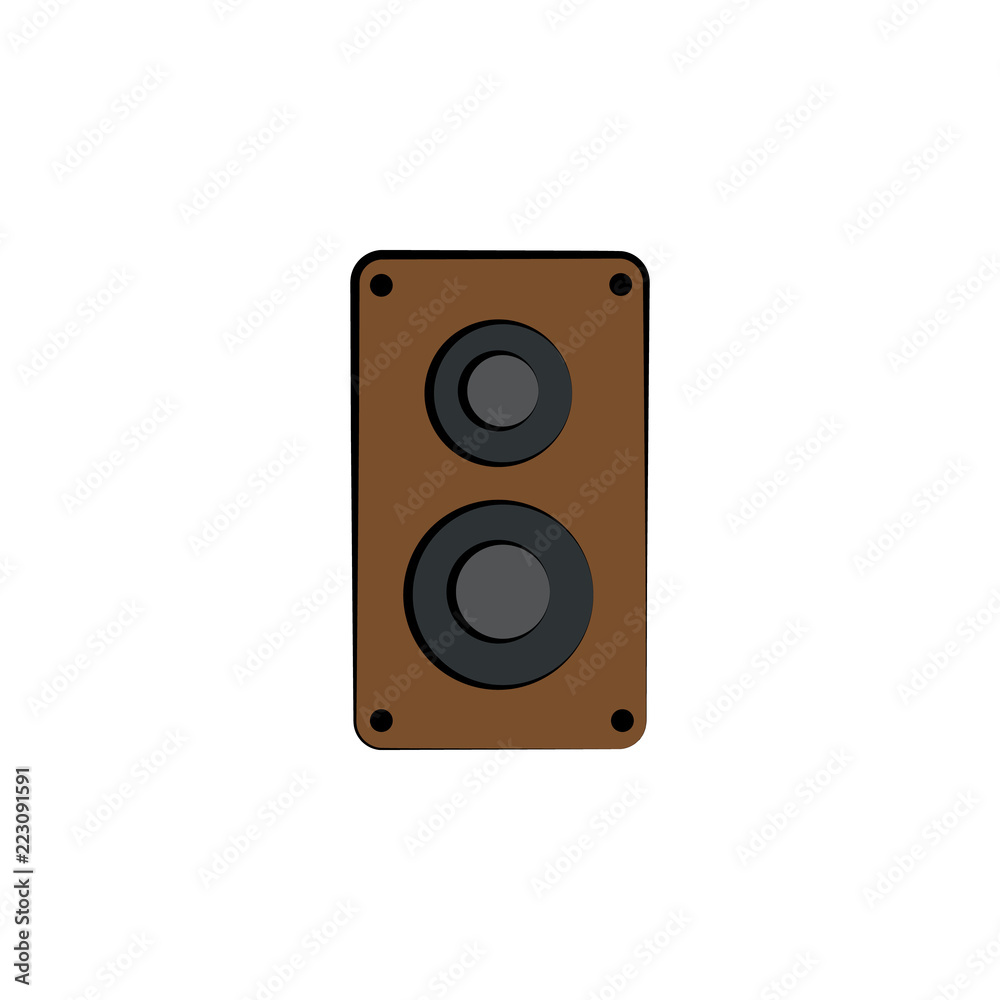 acoustic system colored icon. Element of birthday icon for mobile concept and web apps. Color acoustic system icon can be used for web and mobile acoustic system colored icon. Element of birthday icon for mobile concept and web apps. Color acoustic system icon can be used for web and mobile
