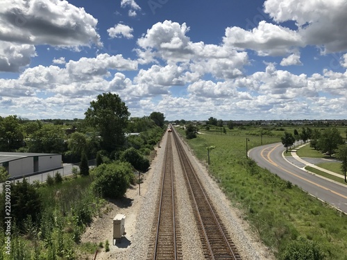 Train tracks photo