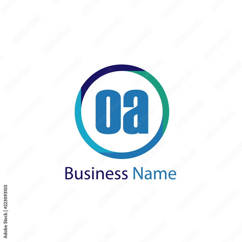 Initial Letter OA Logo Template Design Initial Letter OA Logo Template Design