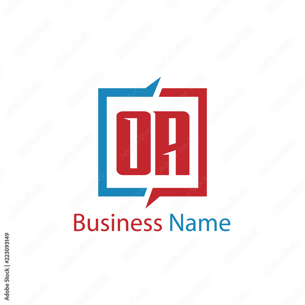 Initial Letter OA Logo Template Design Initial Letter OA Logo Template Design