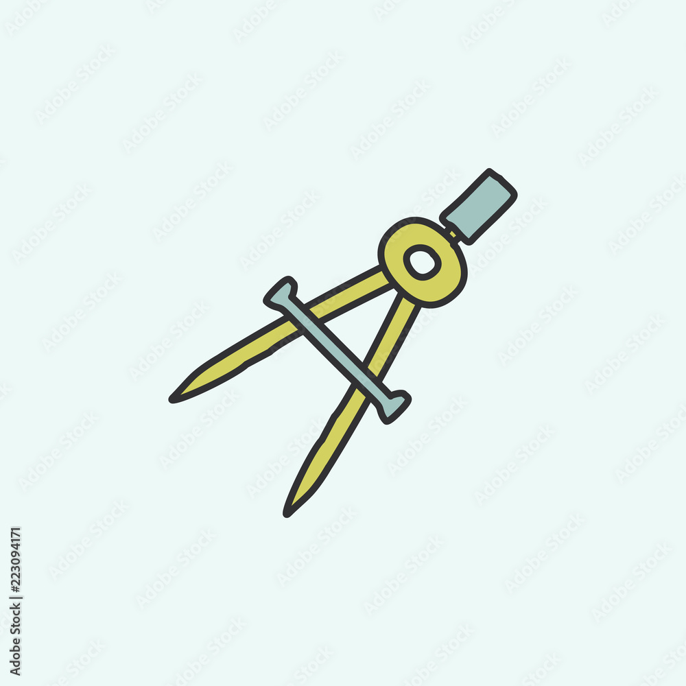 compass sketch icon. Element of education icon for mobile concept and web apps. Field outline compass sketch icon can be used for web and mobile compass sketch icon. Element of education icon for mobile concept and web apps. Field outline compass sketch icon can be used for web and mobile