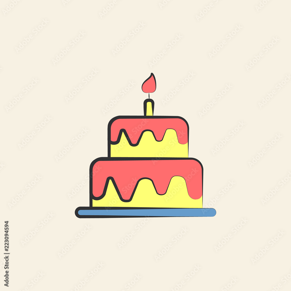 wedding cake sketch illustration. Element of colored wedding icon for mobile concept and web apps. Sketch style wedding cake icon can be used for web and mobile wedding cake sketch illustration. Element of colored wedding icon for mobile concept and web apps. Sketch style wedding cake icon can be used for web and mobile
