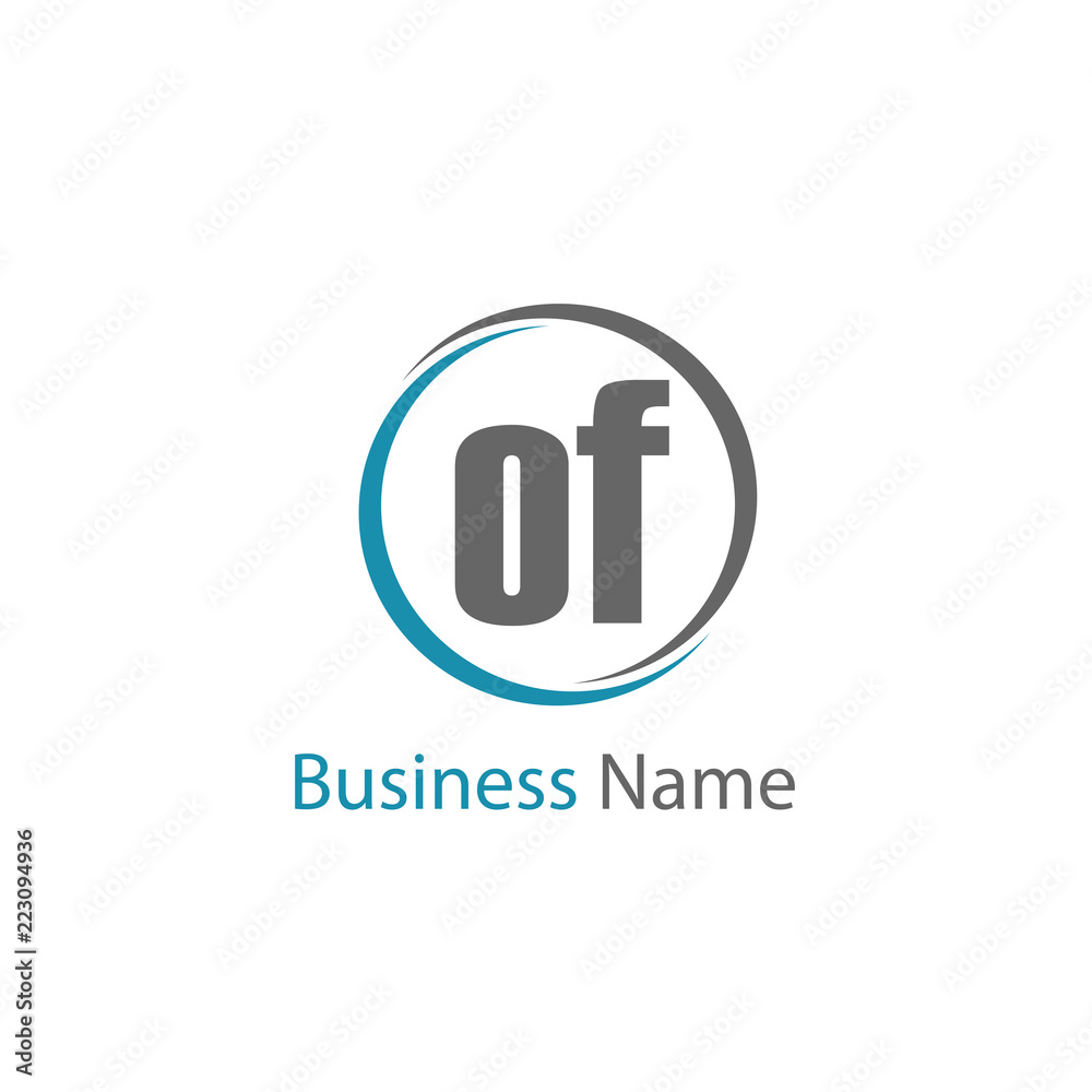 Initial Letter OF Logo Template Design