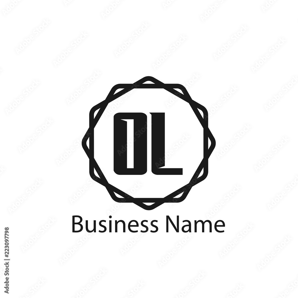 Obraz premium Initial Letter OL Logo Template Design