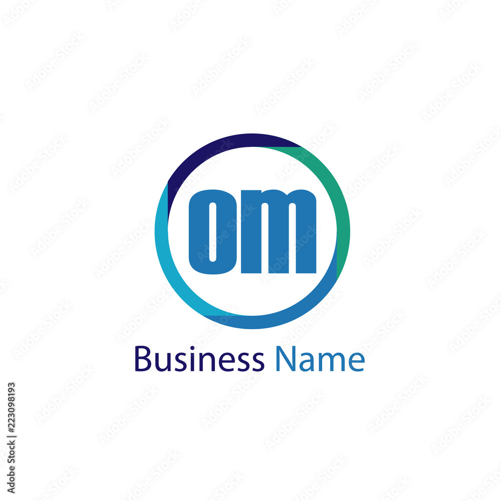 Initial Letter OM Logo Template Design Initial Letter OM Logo Template Design