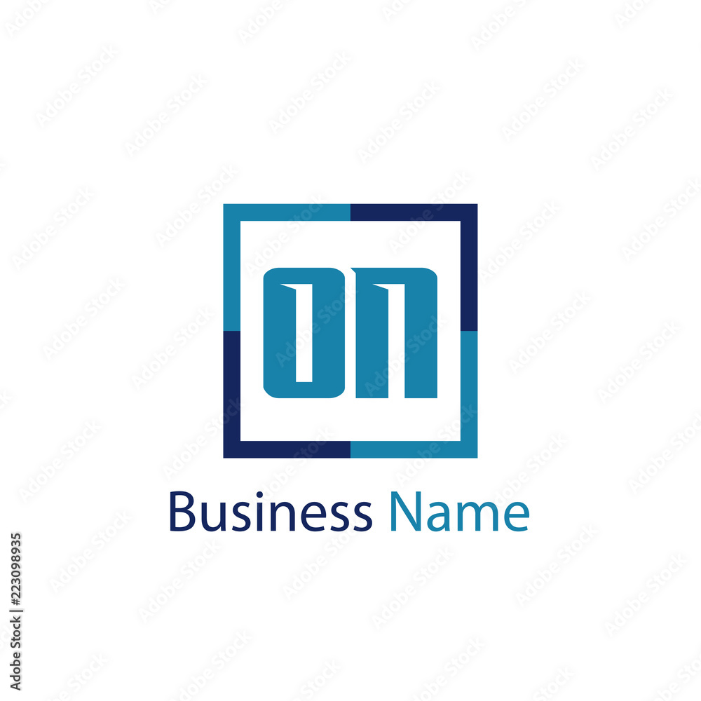 Initial Letter ON Logo Template Design Initial Letter ON Logo Template Design