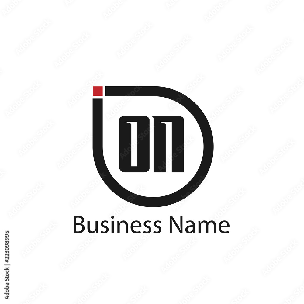 Initial Letter ON Logo Template Design Initial Letter ON Logo Template Design