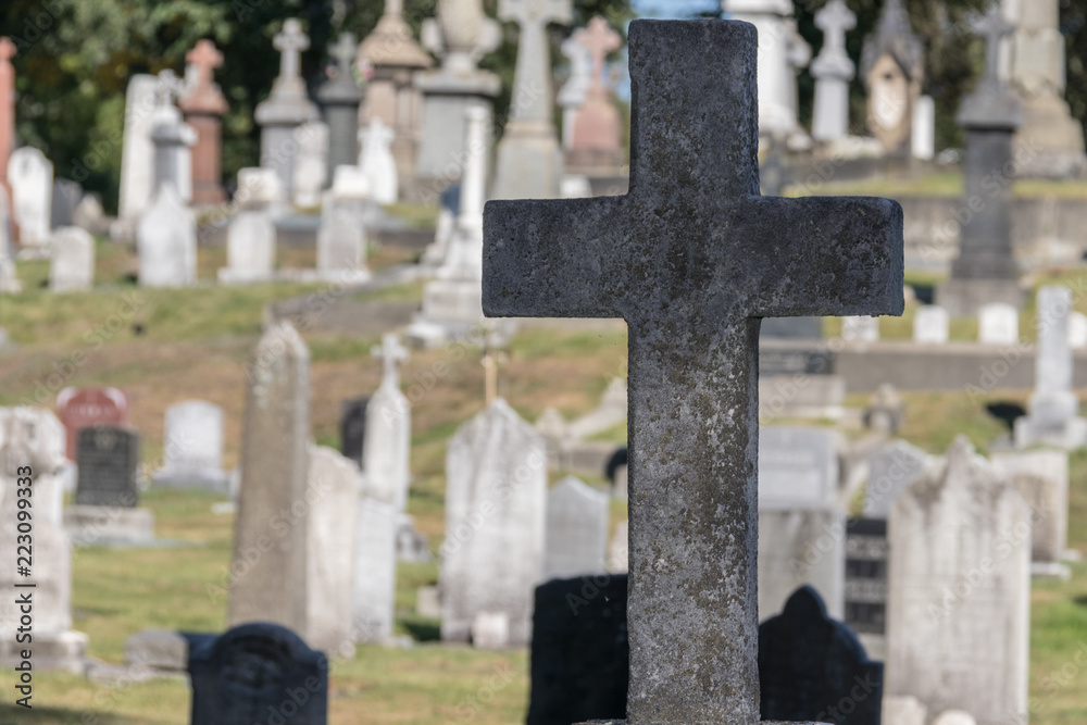 cross in cemetery cross in cemetery