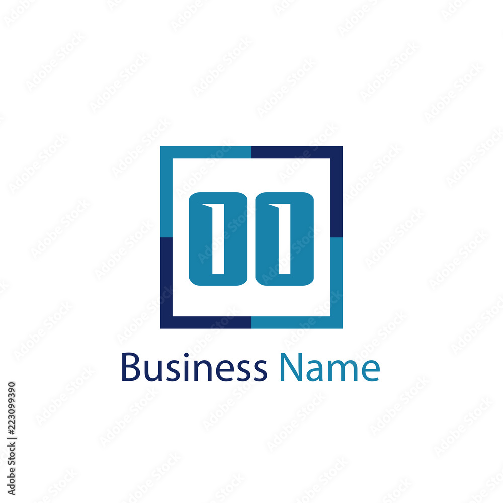 Fototapeta premium Initial Letter OO Logo Template Design