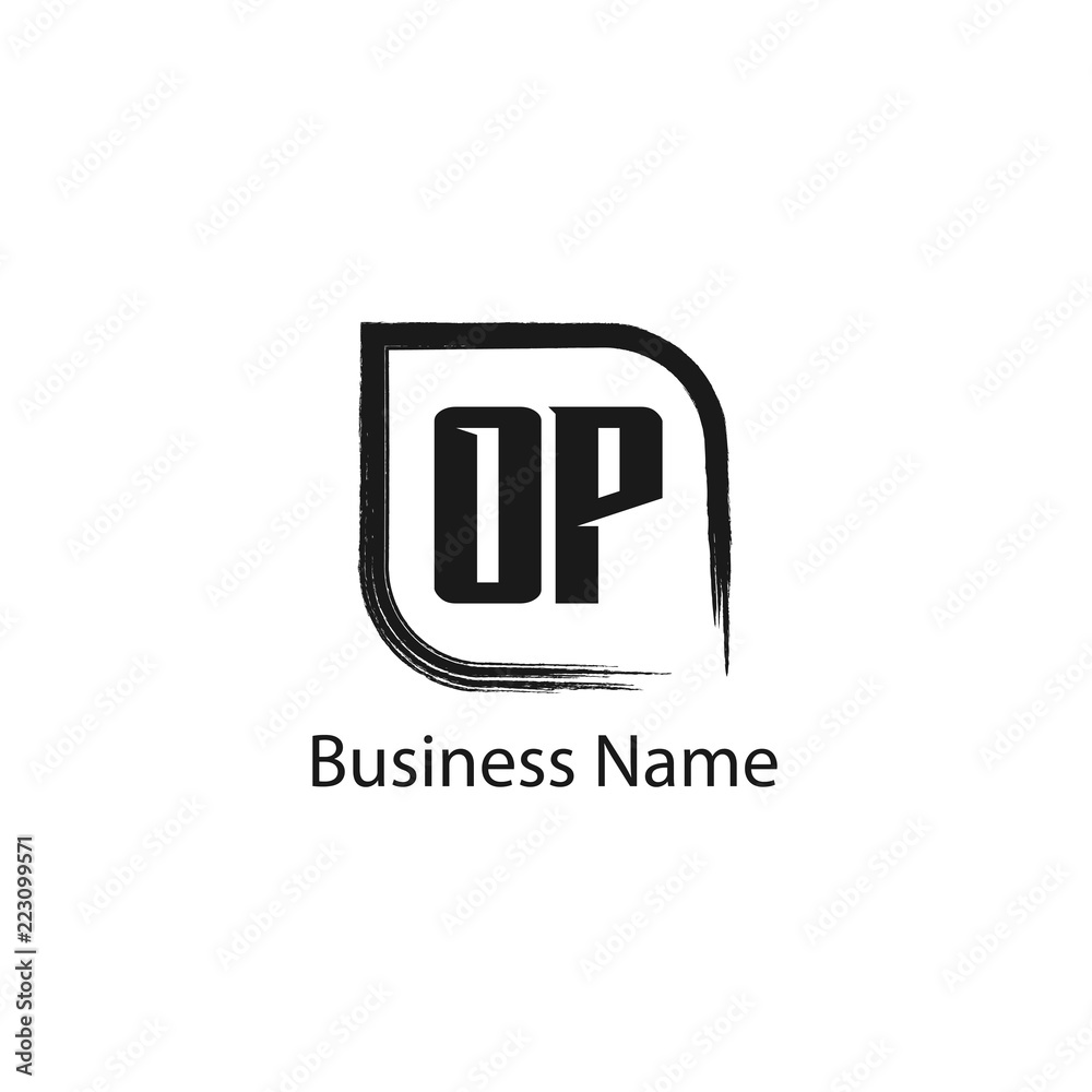 Initial Letter OP Logo Template Design Initial Letter OP Logo Template Design