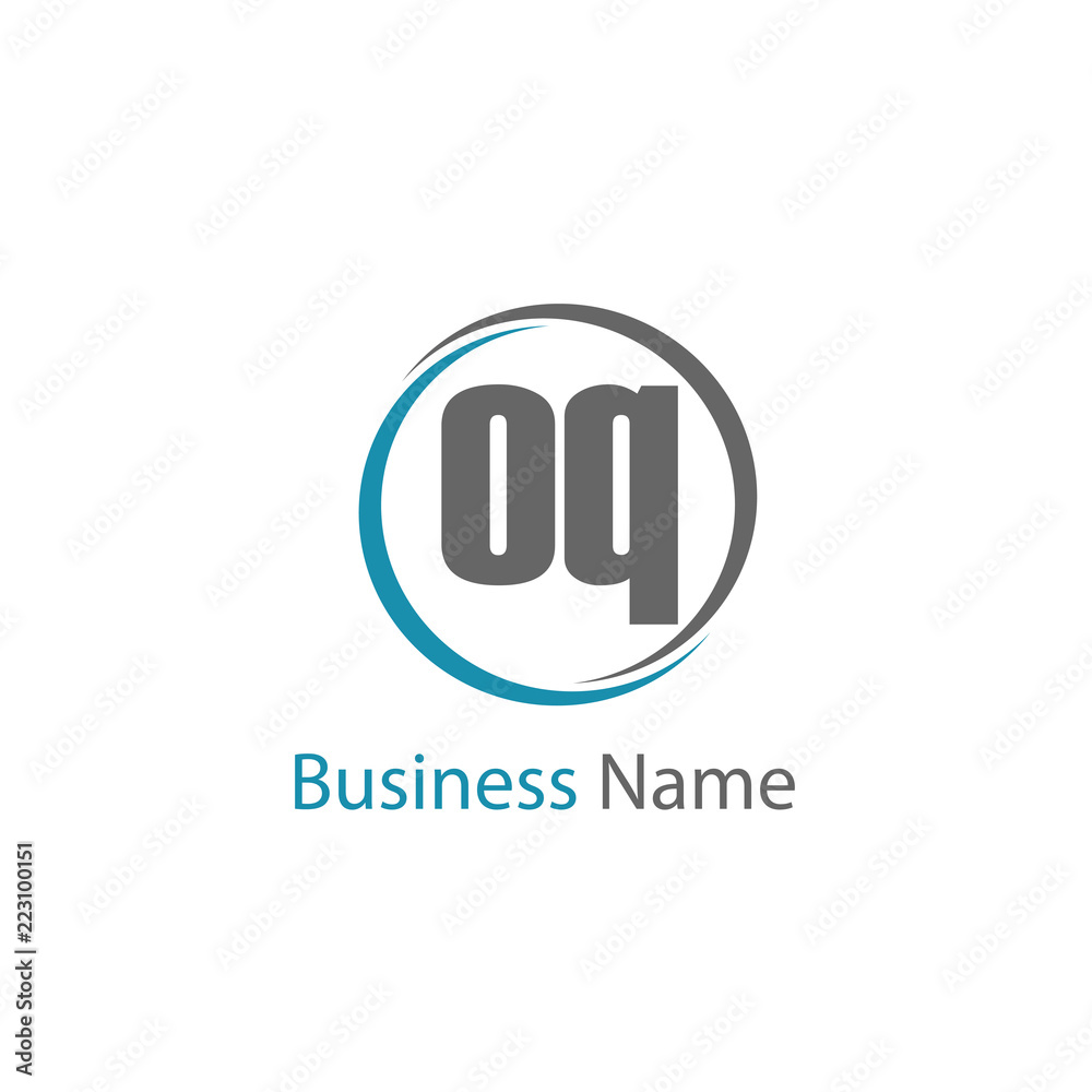 Initial Letter OQ Logo Template Design