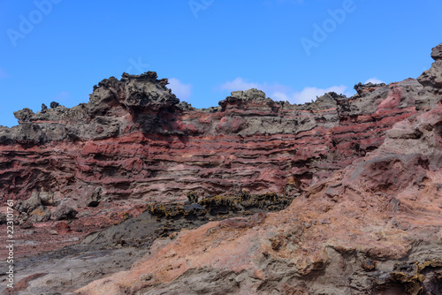 eroded volcanic rock formation