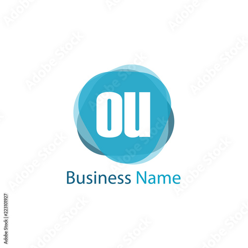 Initial Letter OU Logo Template Design © Scooby