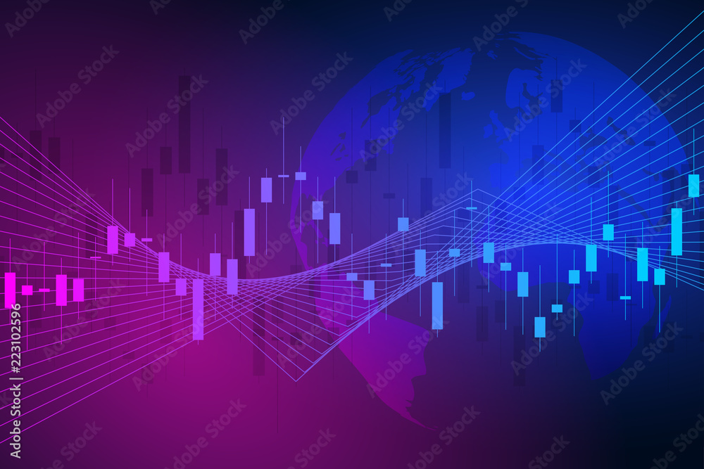 Candle stick graph chart in financial market , Forex trading graphic concept.Stock exchange market, investment, finance and trading. Trading platform. Vector illustration. Candle stick graph chart in financial market , Forex trading graphic concept.Stock exchange market, investment, finance and trading. Trading platform. Vector illustration.