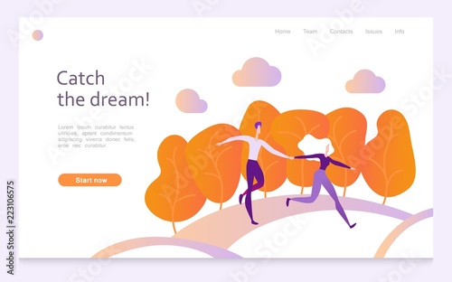 Catch the dream, Landing page template psychological trainings