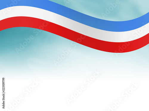 Flag Above Simple Stock Image