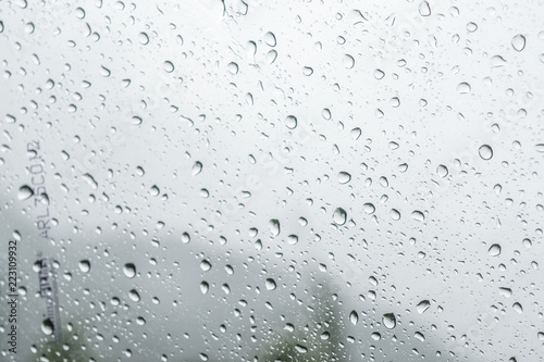 Wallpaper Mural Rain drop on the glass Torontodigital.ca