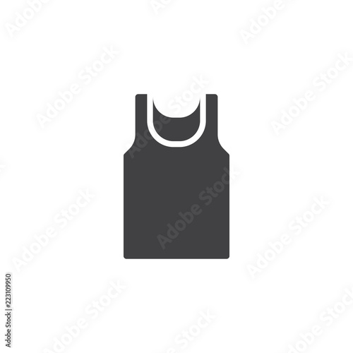 Sleeveless shirt vector icon. filled flat sign for mobile concept and web design. Tank top simple solid icon. Symbol, logo illustration. Pixel perfect vector graphics