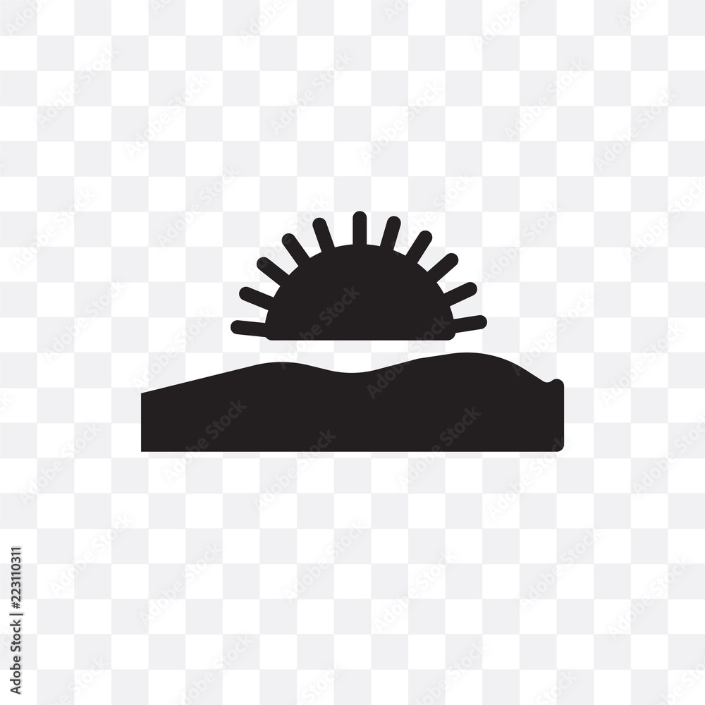 sunset icon isolated on transparent background. Simple and editable sunset icons. Modern icon vector illustration. sunset icon isolated on transparent background. Simple and editable sunset icons. Modern icon vector illustration.