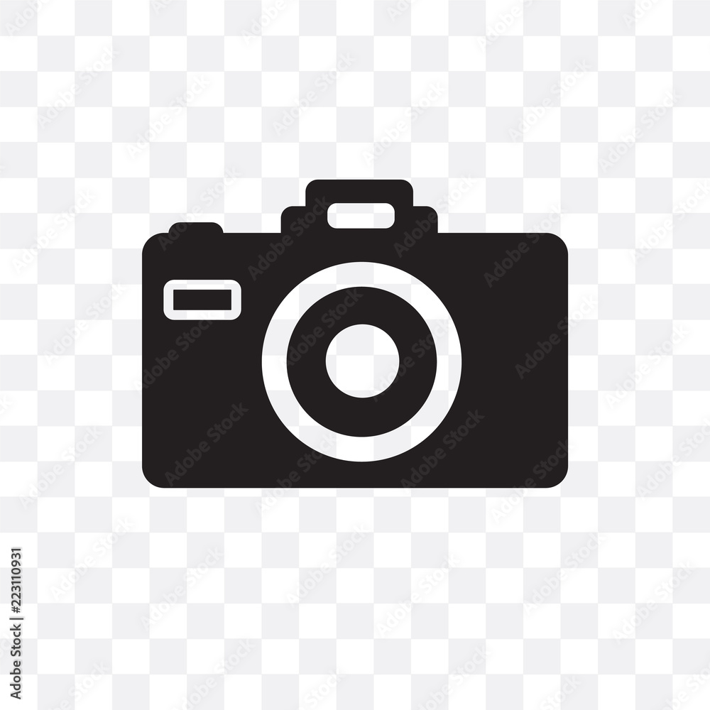 camera icon isolated on transparent background. Simple and editable camera  icons. Modern icon vector illustration. Stock Vector | Adobe Stock