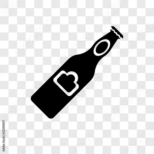 bottle opener icons isolated on transparent background. Modern and editable bottle opener icon. Simple icon vector illustration.