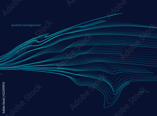 particle dotted lines, vector background