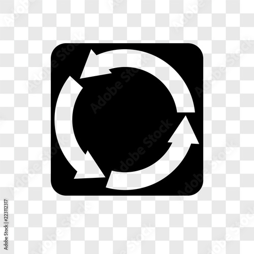 roundabout icons isolated on transparent background. Modern and editable roundabout icon. Simple icon vector illustration.