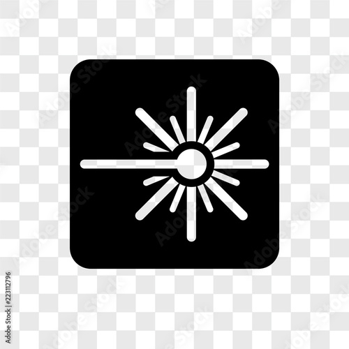 laser icons isolated on transparent background. Modern and editable laser icon. Simple icon vector illustration.