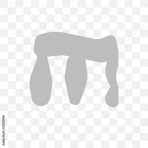 stonehenge icon isolated on transparent background. Simple and editable stonehenge icons. Modern icon vector illustration.