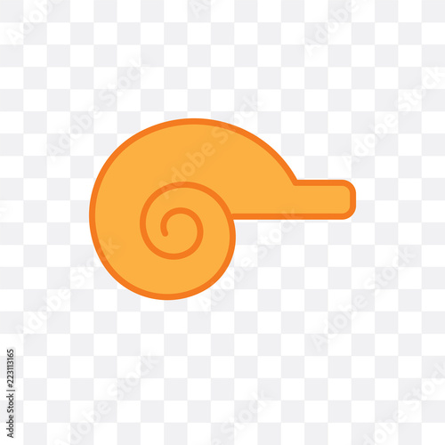 nautilus icon isolated on transparent background. Simple and editable nautilus icons. Modern icon vector illustration.