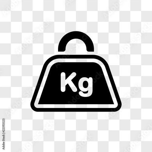 Kilo vector icon isolated on transparent background, Kilo logo design