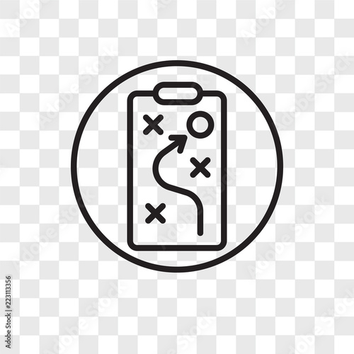 tactics icons isolated on transparent background. Modern and editable tactics icon. Simple icon vector illustration.