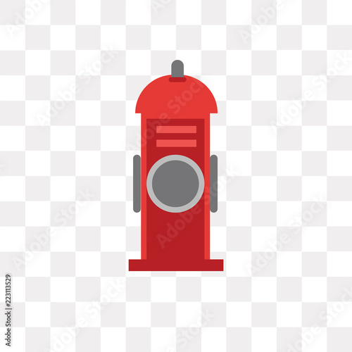 hydrant icon on transparent background. Modern icons vector illustration. Trendy hydrant icons