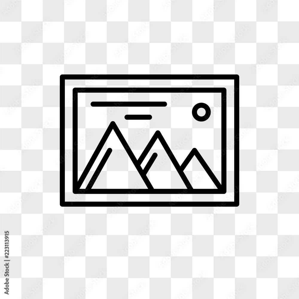 Picture vector icon isolated on transparent background, Picture logo design Picture vector icon isolated on transparent background, Picture logo design
