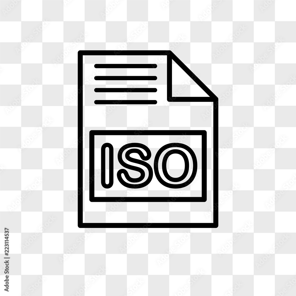 Iso vector icon isolated on transparent background, Iso logo design Iso vector icon isolated on transparent background, Iso logo design