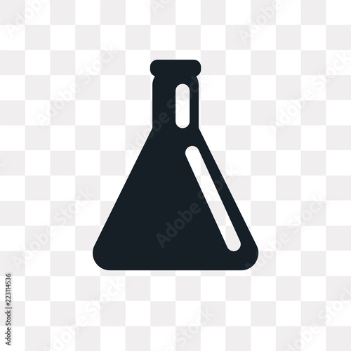 test tube icon on transparent background. Modern icons vector illustration. Trendy test tube icons