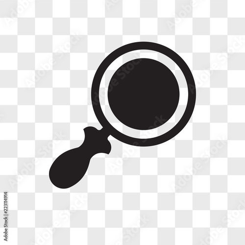 Search vector icon isolated on transparent background, Search logo design