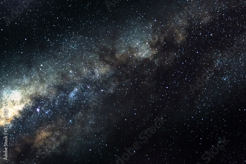 Stars and galaxy outer space sky night universe black starry background of starfield © Iuliia Sokolovska