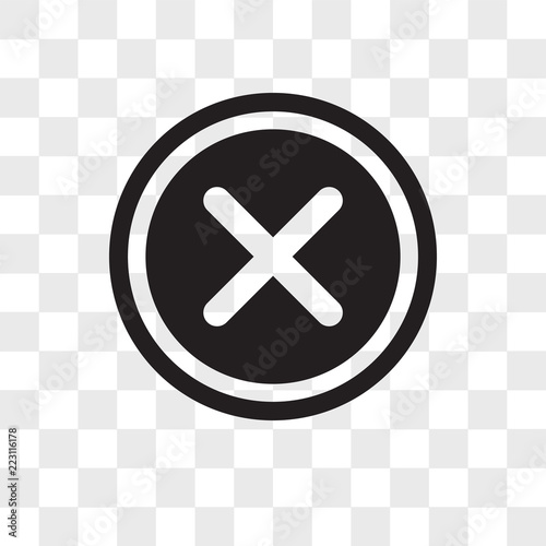 Delete vector icon isolated on transparent background, Delete logo design