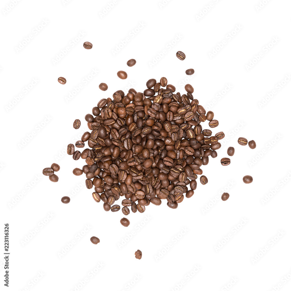 coffee beans isolated on white background coffee beans isolated on white background