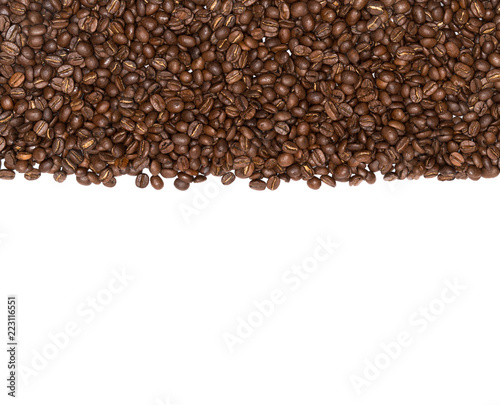 ziarna kawy na białym tle
