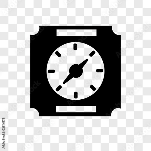 timer icons isolated on transparent background. Modern and editable timer icon. Simple icon vector illustration.