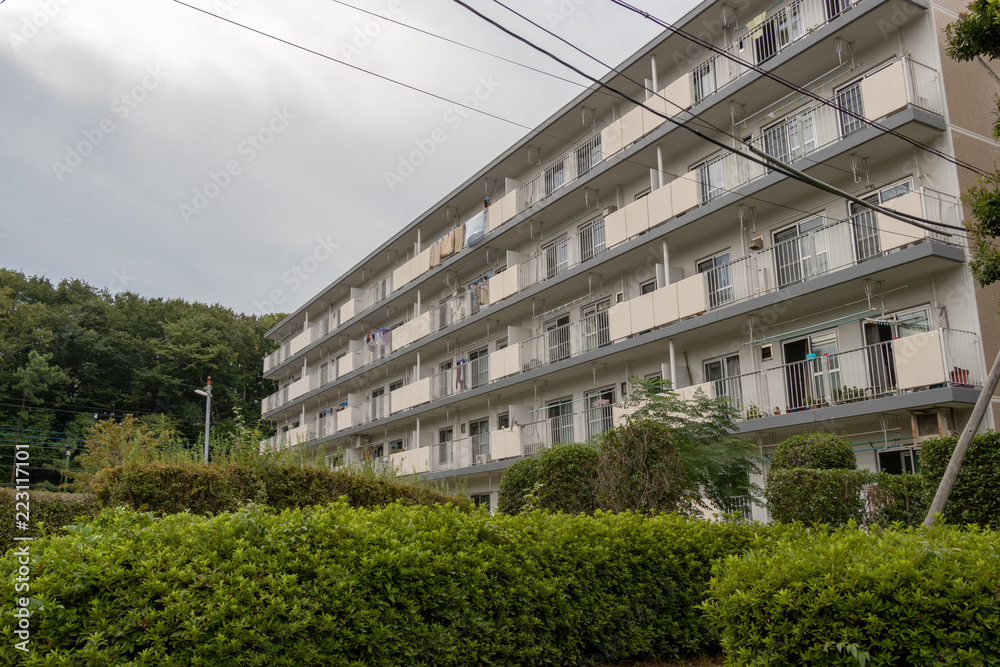 Murakami Apartment complex located in Yachiyo-city, Chiba Prefecture, Japan