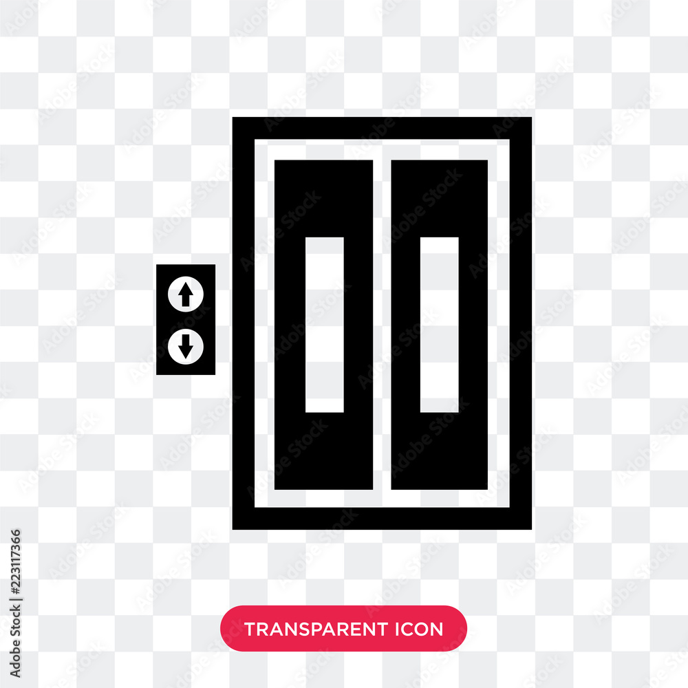 Lift vector icon isolated on transparent background, Lift logo design